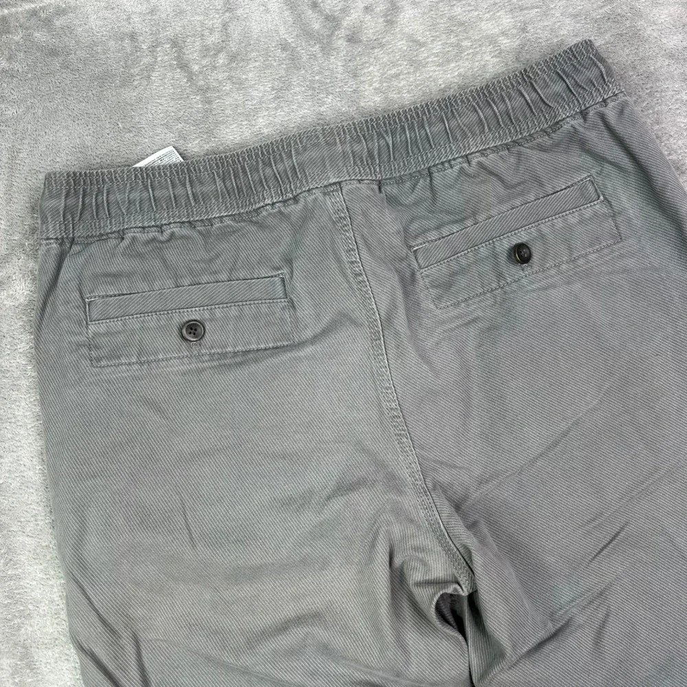 Banana Republic Aiden Fit Joggers Mens 33x32 Fit 33x30 Grey Cotton Twill Cuffed